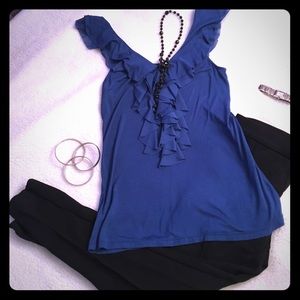 Express Ruffle sleeveless blouse